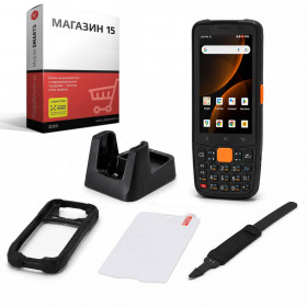 Комплект для маркировки ТСД MERTECH MovFast S40, арт. 10014 (кредл с передачей, чехол, стекло, ремешок) + ПО Клеверенс Магазин 15 Комплект для маркировки ТСД MERTECH MovFast S40, арт. 10014 (кредл с передачей, чехол, стекло, ремешок) + ПО Клеверенс Магазин 15